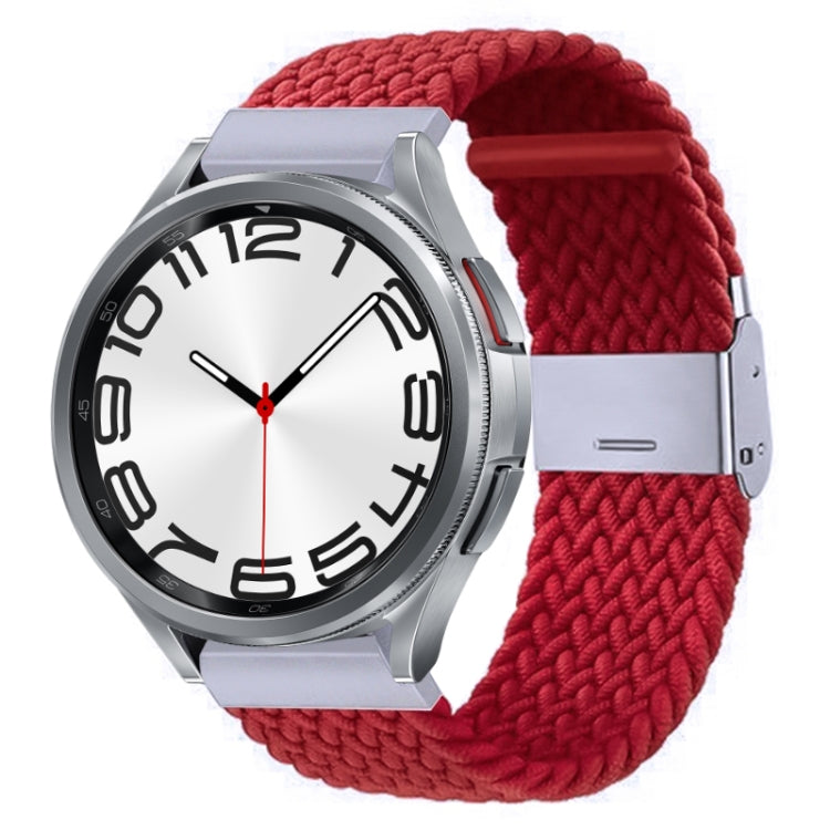 Cinturino per orologio con fibbia in metallo intrecciato in nylon, For Samsung Galaxy Watch 6 / 6 Classic