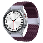 Cinturino per orologio con fibbia in metallo intrecciato in nylon, For Samsung Galaxy Watch 6 / 6 Classic