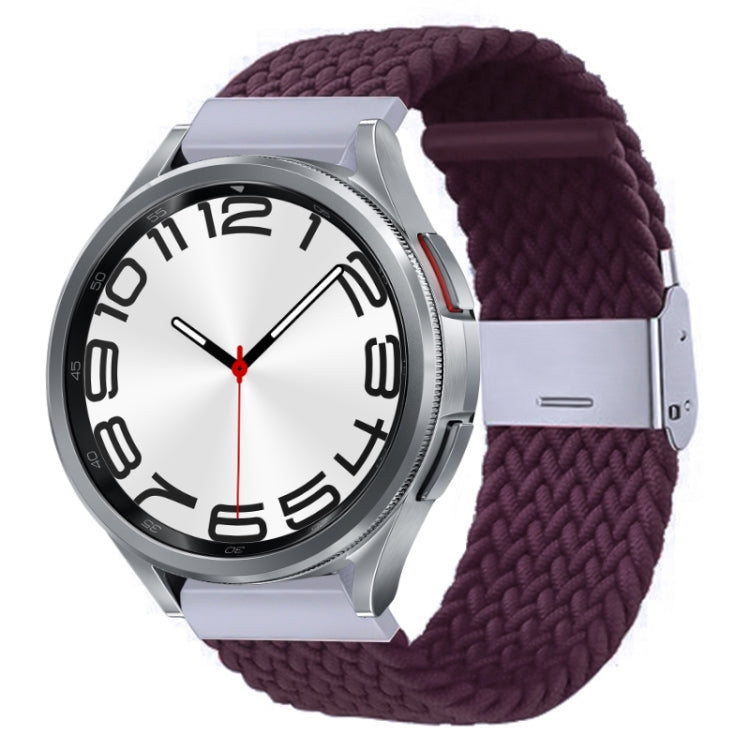 Cinturino per orologio con fibbia in metallo intrecciato in nylon, For Samsung Galaxy Watch 6 / 6 Classic