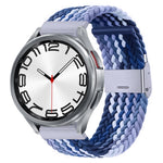 Cinturino per orologio con fibbia in metallo intrecciato in nylon, For Samsung Galaxy Watch 6 / 6 Classic