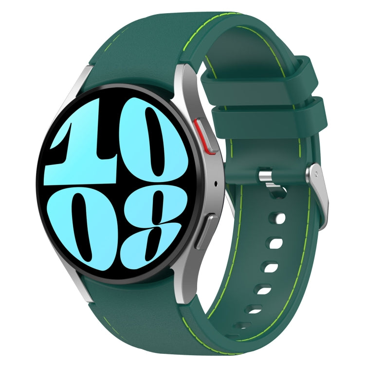 Cinturino in silicone in pelle, For Samsung Galaxy Watch 6 / 6 Classic