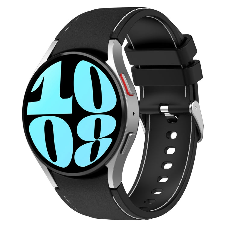 Cinturino in silicone in pelle, For Samsung Galaxy Watch 6 / 6 Classic
