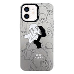 Custodia protettiva per telefono per PC serie argento elettrolitico, For iPhone 11