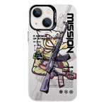 Custodia protettiva per telefono per PC serie argento elettrolitico, For iPhone 15 Plus