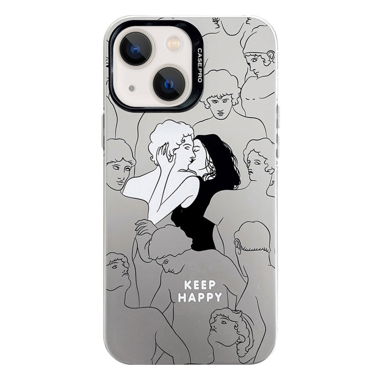 Custodia protettiva per telefono per PC serie argento elettrolitico, For iPhone 15 Plus