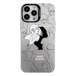 Custodia protettiva per telefono per PC serie argento elettrolitico, For iPhone 15 Pro Max