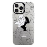 Custodia protettiva per telefono per PC serie argento elettrolitico, For iPhone 16 Pro