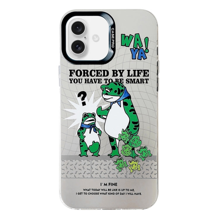 Custodia protettiva per telefono per PC serie argento elettrolitico, For iPhone 16 Plus