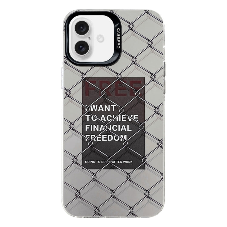 Custodia protettiva per telefono per PC serie argento elettrolitico, For iPhone 16 Plus