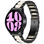 Cinturino per orologio in metallo resinato a tre perline, For Samsung Galaxy Watch 6 / 6 Classic