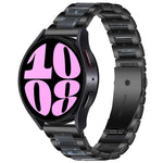 Cinturino per orologio in metallo resinato a tre perline, For Samsung Galaxy Watch 6 / 6 Classic