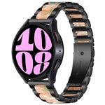 Cinturino per orologio in metallo resinato a tre perline, For Samsung Galaxy Watch 6 / 6 Classic