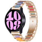 Cinturino per orologio in metallo resinato a tre perline, For Samsung Galaxy Watch 6 / 6 Classic