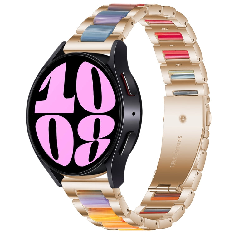 Cinturino per orologio in metallo resinato a tre perline, For Samsung Galaxy Watch 6 / 6 Classic