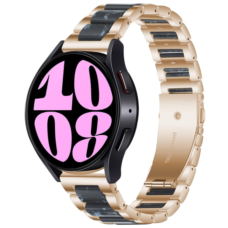Cinturino per orologio in metallo resinato a tre perline, For Samsung Galaxy Watch 6 / 6 Classic