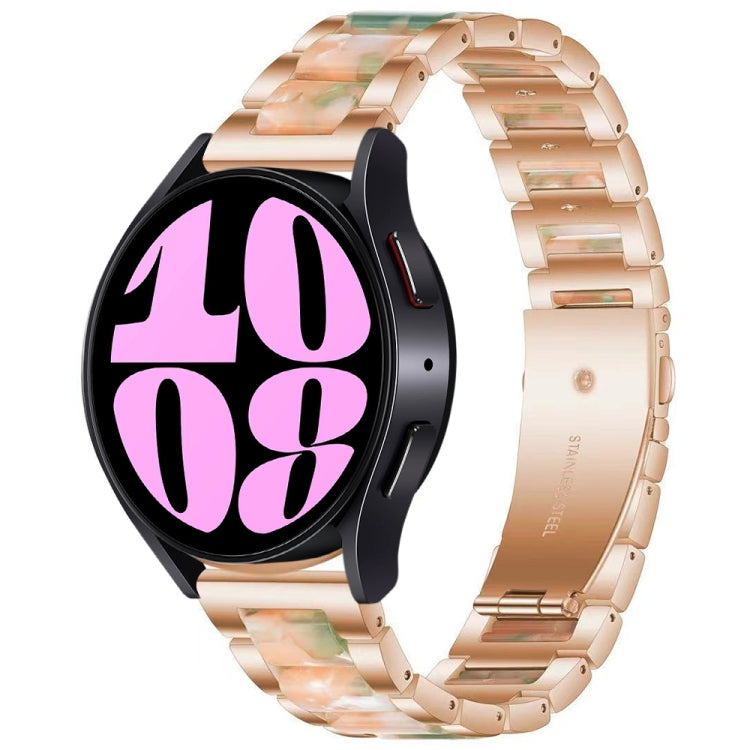 Cinturino per orologio in metallo resinato a tre perline, For Samsung Galaxy Watch 6 / 6 Classic