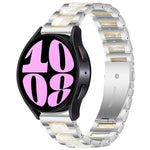 Cinturino per orologio in metallo resinato a tre perline, For Samsung Galaxy Watch 6 / 6 Classic