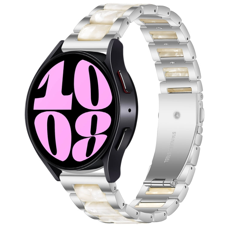 Cinturino per orologio in metallo resinato a tre perline, For Samsung Galaxy Watch 6 / 6 Classic