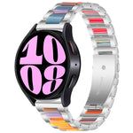 Cinturino per orologio in metallo resinato a tre perline, For Samsung Galaxy Watch 6 / 6 Classic