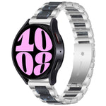 Cinturino per orologio in metallo resinato a tre perline, For Samsung Galaxy Watch 6 / 6 Classic