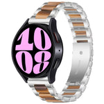 Cinturino per orologio in metallo resinato a tre perline, For Samsung Galaxy Watch 6 / 6 Classic