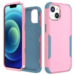 Custodia per telefono in TPU + PC antiurto per pendolari, For iPhone 15 Plus, For iPhone 15