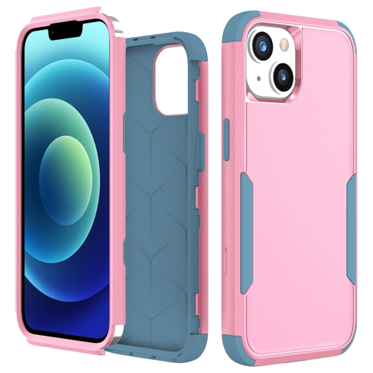 Custodia per telefono in TPU + PC antiurto per pendolari, For iPhone 15 Plus, For iPhone 15