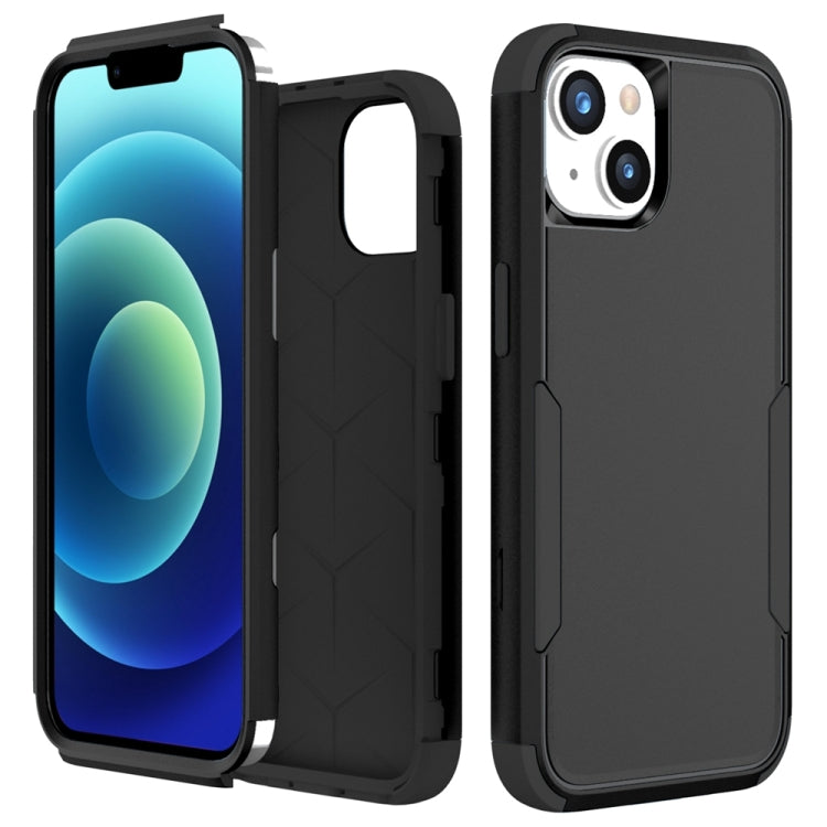 Custodia per telefono in TPU + PC antiurto per pendolari, For iPhone 15 Plus, For iPhone 15