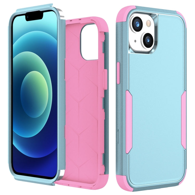 Custodia per telefono in TPU + PC antiurto per pendolari, For iPhone 15 Plus, For iPhone 15