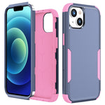 Custodia per telefono in TPU + PC antiurto per pendolari, For iPhone 15 Plus, For iPhone 15