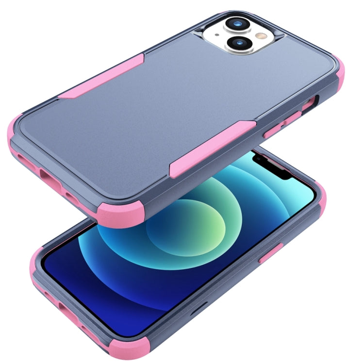 Custodia per telefono in TPU + PC antiurto per pendolari, For iPhone 15 Plus, For iPhone 15