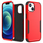 Custodia per telefono in TPU + PC antiurto per pendolari, For iPhone 15 Plus, For iPhone 15