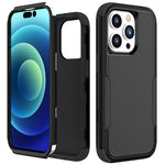 Custodia per telefono in TPU + PC antiurto per pendolari, For iPhone 15 Pro Max, For iPhone 15 Pro