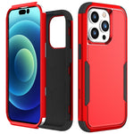 Custodia per telefono in TPU + PC antiurto per pendolari, For iPhone 15 Pro Max, For iPhone 15 Pro