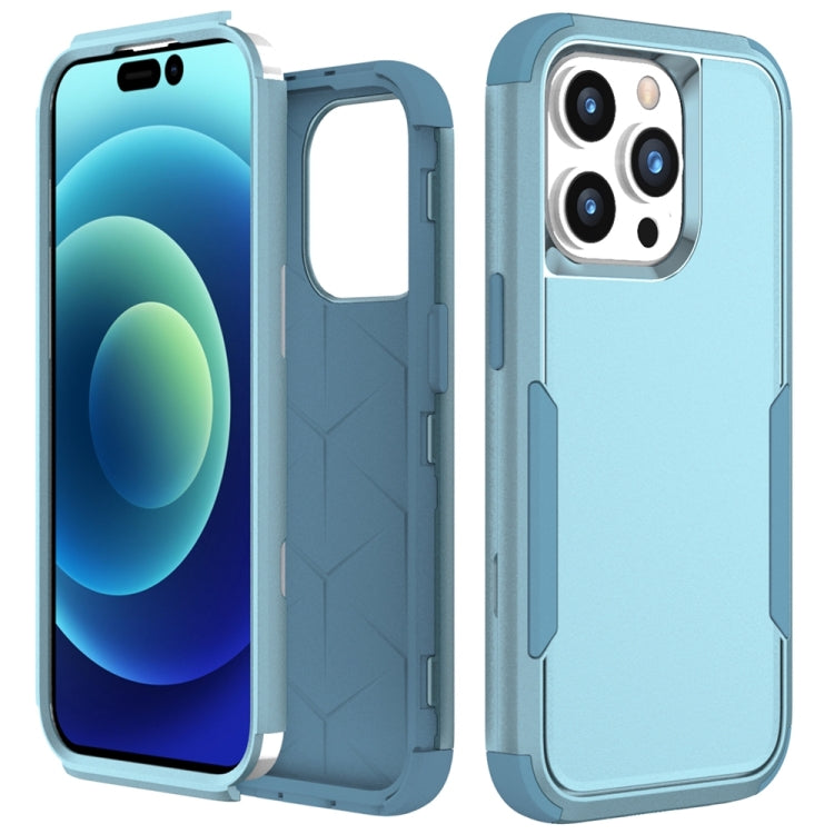 Custodia per telefono in TPU + PC antiurto per pendolari, For iPhone 15 Pro Max, For iPhone 15 Pro
