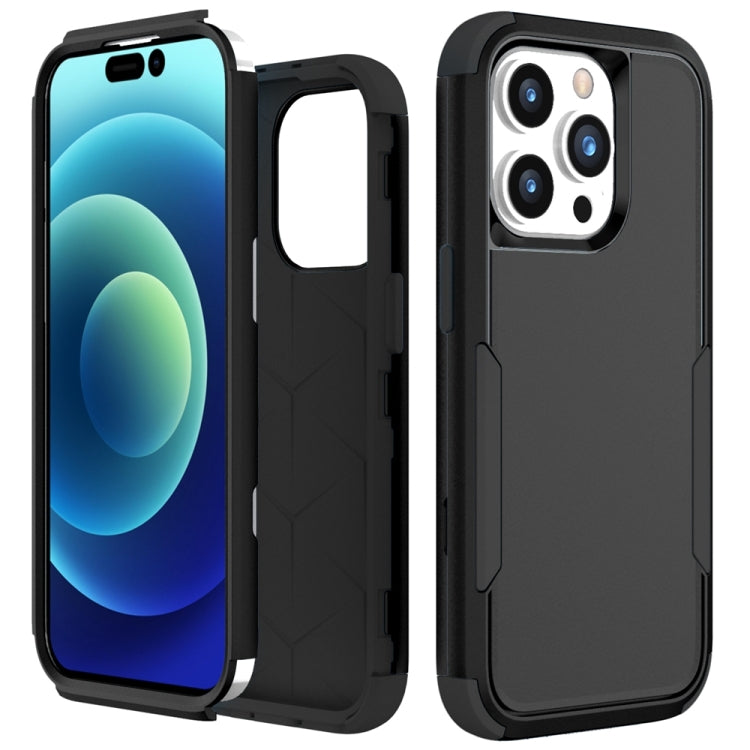 Custodia per telefono in TPU + PC antiurto per pendolari, For iPhone 15 Pro Max, For iPhone 15 Pro