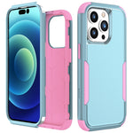 Custodia per telefono in TPU + PC antiurto per pendolari, For iPhone 15 Pro Max, For iPhone 15 Pro