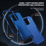Custodia per telefono in TPU + PC antiurto per pendolari, For iPhone 16 Pro Max, For iPhone 16 Pro