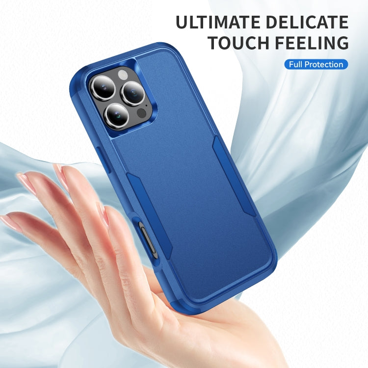 Custodia per telefono in TPU + PC antiurto per pendolari, For iPhone 16 Pro Max, For iPhone 16 Pro
