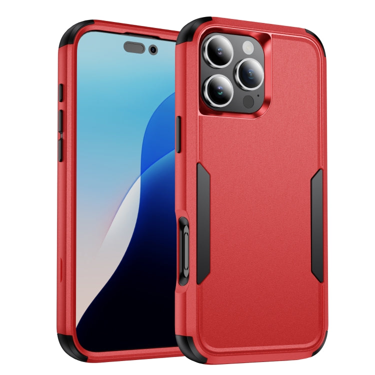 Custodia per telefono in TPU + PC antiurto per pendolari, For iPhone 16 Pro Max, For iPhone 16 Pro