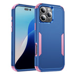 Custodia per telefono in TPU + PC antiurto per pendolari, For iPhone 16 Pro Max, For iPhone 16 Pro