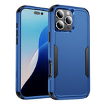 Custodia per telefono in TPU + PC antiurto per pendolari, For iPhone 16 Pro Max, For iPhone 16 Pro