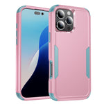 Custodia per telefono in TPU + PC antiurto per pendolari, For iPhone 16 Pro Max, For iPhone 16 Pro