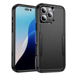Custodia per telefono in TPU + PC antiurto per pendolari, For iPhone 16 Pro Max, For iPhone 16 Pro
