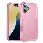 Custodia per telefono in TPU + PC antiurto per pendolari, For iPhone 16 Plus, For iPhone 16
