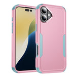 Custodia per telefono in TPU + PC antiurto per pendolari, For iPhone 16 Plus, For iPhone 16