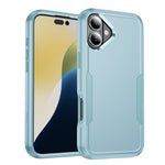 Custodia per telefono in TPU + PC antiurto per pendolari, For iPhone 16 Plus, For iPhone 16