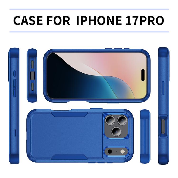 Custodia per telefono in TPU + PC antiurto per pendolari, For iPhone 18 Pro / 17 Pro, For iPhone 18 Pro Max / 17 Pro Max
