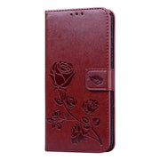 Custodia portafoglio in pelle PU rosa per Samsung Galaxy A41
