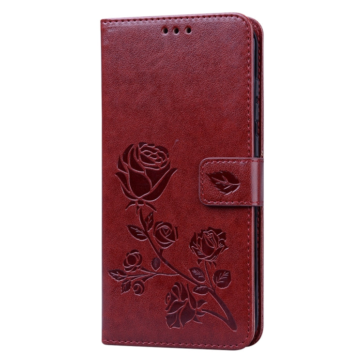 Custodia in pelle PU con vibrazione orizzontale in rilievo rosa con supporto, slot per carte e portafoglio, For Samsung Galaxy A11, For Samsung Galaxy A31, For Samsung Galaxy A41, For Samsung Galaxy M30s / M21
